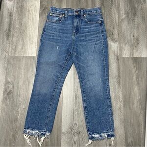 Madewell The High-Rise crop boy Jean/ blue/ Size 25P